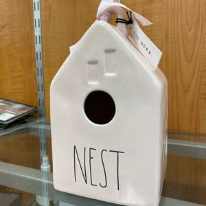Pink Rae Dunn Birdhouse